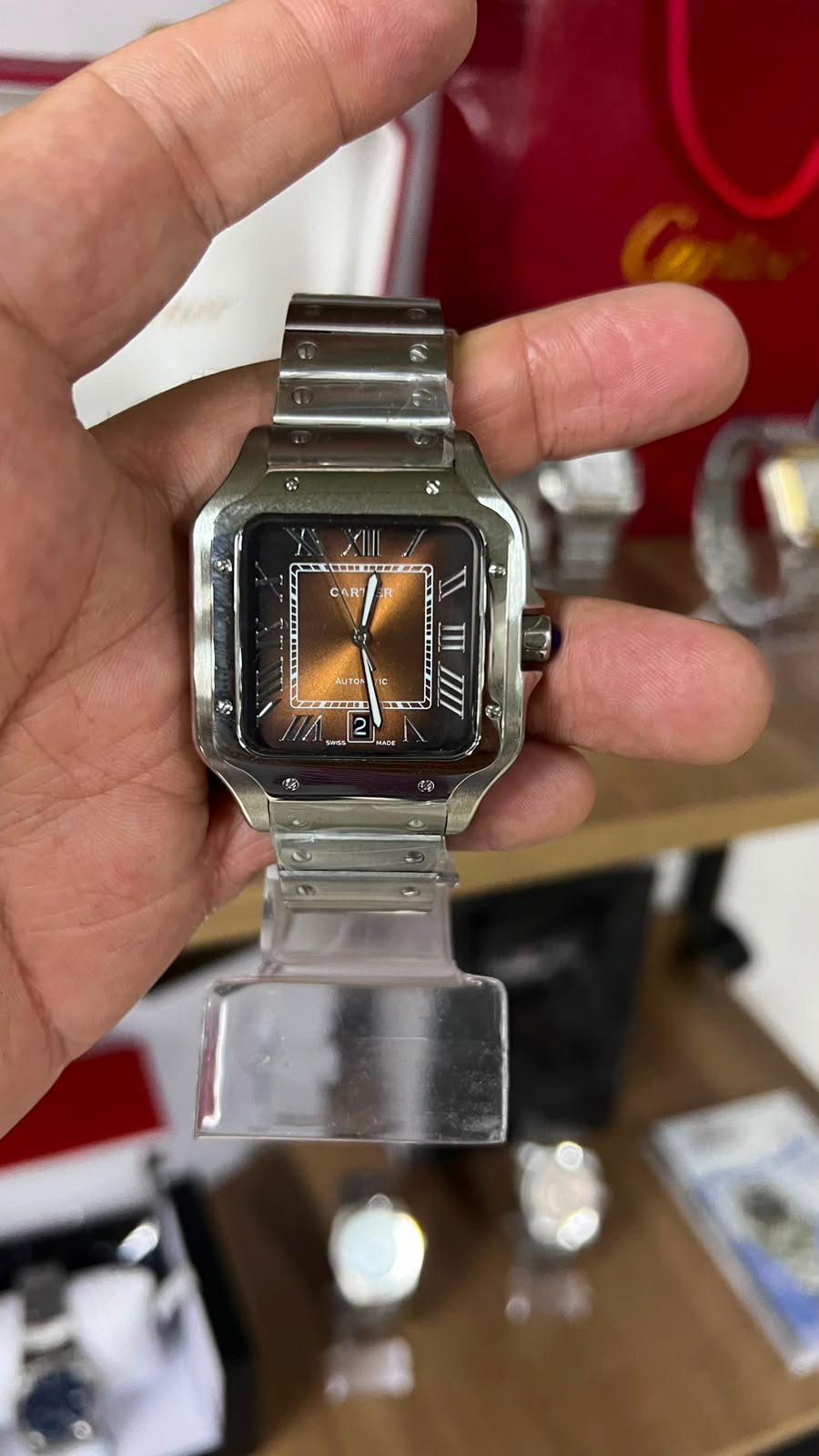 Cartier Santos Marrom