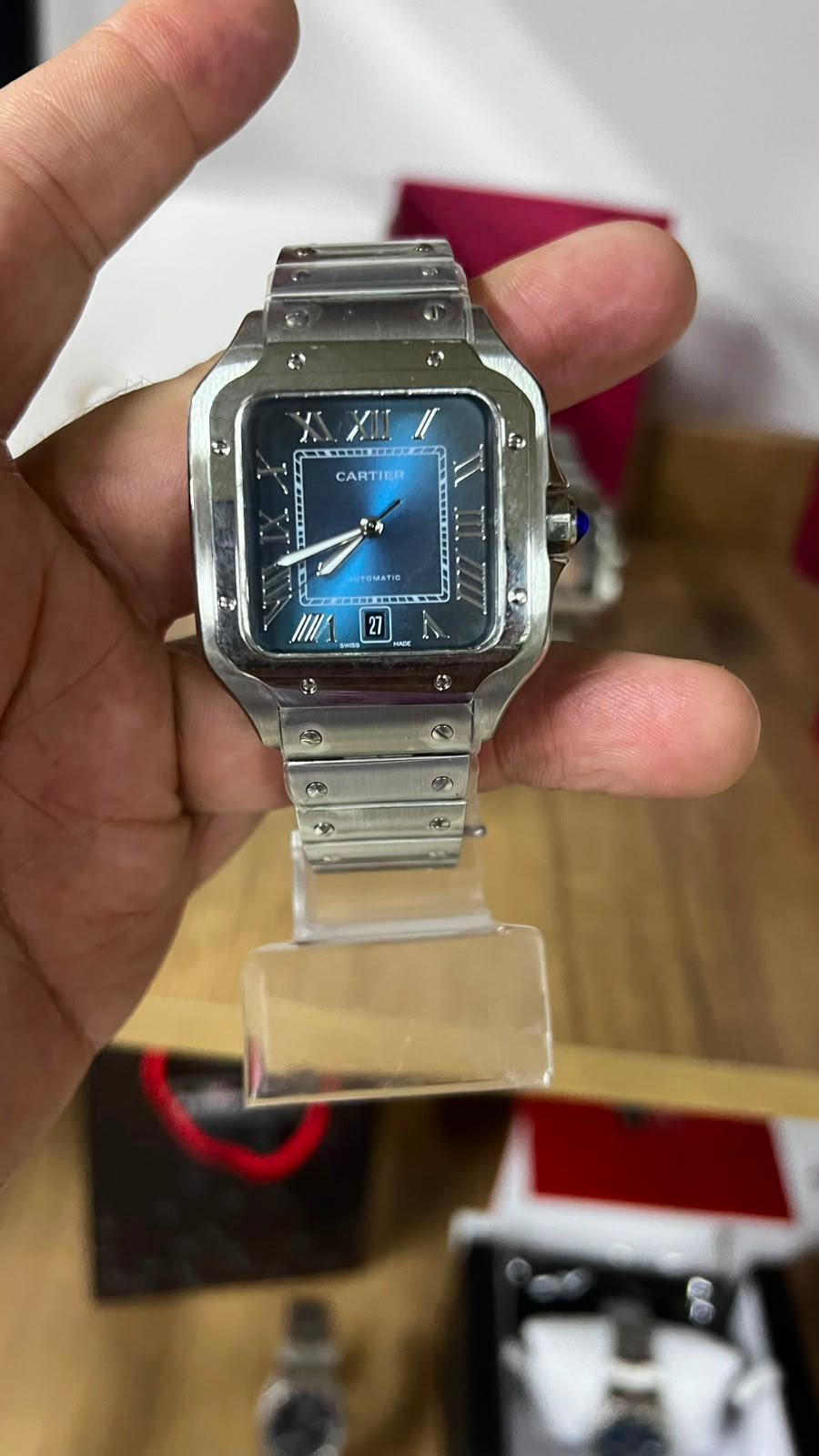 Cartier Santos Azul